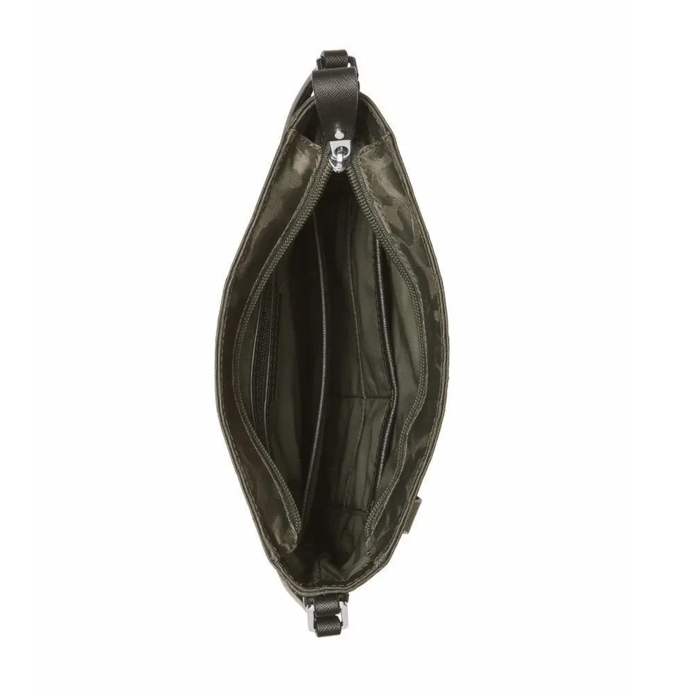 New! MICHAEL KORS Women's Kelsey Large Crossbody Bag Leather Strap Dark Olive